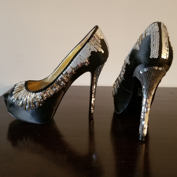 Nine West sequin party shoes - Picture 2 of 8